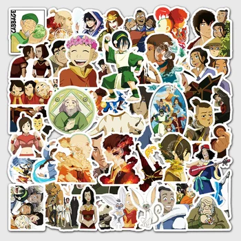 50PCS Anime Avatar The Last Airbender Vandeniui Lipdukai 