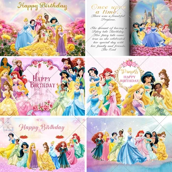 Pasakų Pilį Princesės Backdrops Fotografijos Animacinių Merginų Naujagimiui Dušo Gimtadienio Sluoksnių Tiekėjas