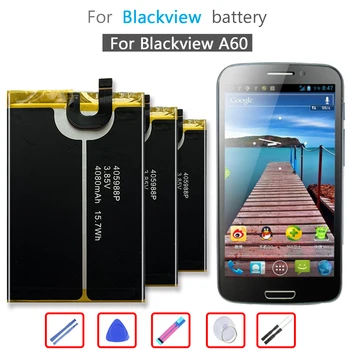 Baterija 60 4080mAh Už Blackview A60 Mobilųjį Telefoną Li-ion Bateria + nemokamas įrankiai