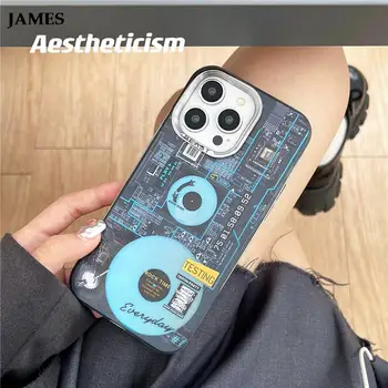 JAMES plokštės įrašyti CD Telefono dėklas skirtas iPhone 11 12 13 14 Pro Max 404 etiketės Roko Laiko Auroral galvanizavimo Dangtis