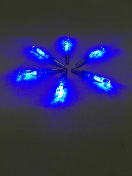 12pcs Apšviesta Nock junginys svogūnai mėlyna Led Apšviesta rodyklių Nock už ID6.2mm šaudymas iš lanko anglies rodyklių Nuotrauka 0