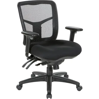 Kompiuteris Biuro Kėdė ProGrid Kvėpuojantis Akių Valdytojo Biuro Kėdė Su Reguliuojamu Sėdynės Aukštis Vidurio Atgal Anglių Audinio FreeFlex Nuotrauka 0