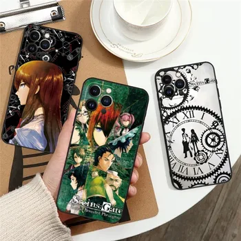 Steins Gate Okabe Anime Telefono dėklas Skirtas Iphone 13 Pro Max 14 Mini 11 12 Xr X Xs 6s 6 7 8 Plius Prabanga Silikono Minkštas Galinį Dangtelį Nuotrauka 0