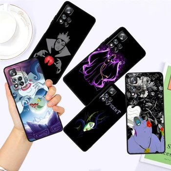 Karalienė Maleficent Ursula Už Xiaomi Redmi Pastaba 12R 12 12S Turbo 11 11T 11S 10 10 9 8 Pro Plus 5G Juodo Dangtelio Telefono dėklas Nuotrauka 0