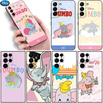 Disney Mielas Dumbo Juoda Telefono dėklas Samsung Galaxy S21 S22 Ultra S20 FE S8 S9 S10 S10E Plius S10 Lite S7 Krašto 5G Minkštas Viršelis Nuotrauka 0