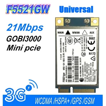 Universalus F5521GW WWAN Kortelė+ 2Xantenna Gobi3000 HSPA KRAŠTO 21Mbps 3G Kortelės WWAN WANL WCDMA Nuotrauka 0