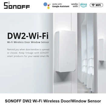 1/5VNT SONOFF DW2 Smart Home Security WiFi Durų, Langų Jutiklis E-WeLink Programėlės Pranešimas Įspėjimai Dirbti Su Alexa 