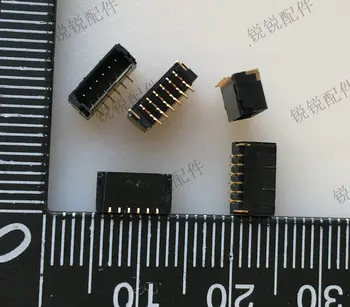Nemokamas pristatymas Taivane pagamintas 1,0 MM žingsnio vertikalus pin turėtojas 6PIN juostelės jungtis valdybos vielos terminalo jungties lizdas