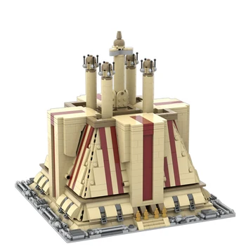 SS Kūrimo Bloką Šventyklos Aukso Didelis Architektūros Coruscant Palace Arenoje Modelis 