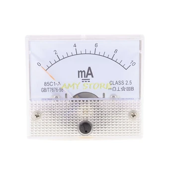 85C1-DC, Analog Amp Metrų Ammeter Dabartinės Kolegijos Amperas Metrui Milliammeter 0-1mA3/5mA10mA15/20/30/50/100/150/200/300/500/1000mA