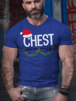 Vyriški Juokingas Kalėdų Spausdinti Atsitiktinis Marškinėliai Įgulos Kaklo trumpomis Rankovėmis T-Shirt