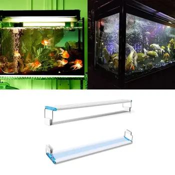 Akvariumas LED Šviesos Super Slim Žuvų Bakas Vandens Augalų Auga Apšvietimo Vandeniui Šviesus Įrašą Mėlyna LED Lempos Augalams 90-260V Nuotrauka 0