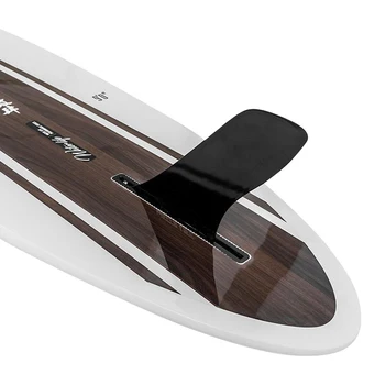 9 colių Naršyti Fin SUP Juoda Centras Single Fin, Formos, Didelis Vairo Irklas Fin-Longboards Paddleboards
