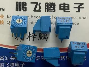 1PCS Japonija S-1011A 0-F/16 bitų sukamasis perjungiklis kodavimo jungiklis 4:1 pin šoninis reguliavimas teigiamas kodas