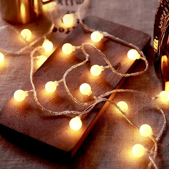 10M USB/Baterijos Energijos Kamuolys LED String Šviesos Girlianda Šviesos Lauko Žibintas Vestuvių Sodas Pasakų Žibintai Kalėdinė Dekoracija
