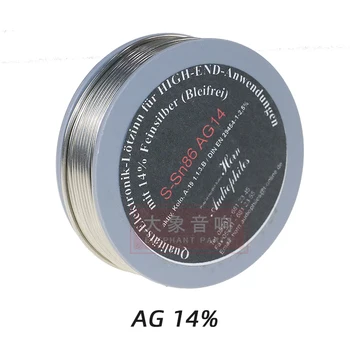 5meters Vokietija AG High-End garso Karščiavimas Lydmetalio Viela, Sidabro Turinio 10% Ir 14% HIFI Lydmetalis Garso Balansas