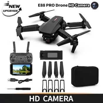E88 Kliūčių Vengimo Oro Mini Profesinę HD Kamera Drone Fotografijos Brushless Lankstymo Quadcopter Žaislai, Dovanos Nuotrauka 0