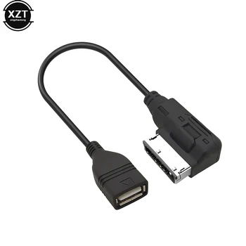 35cm Universalus USB AUX Kabelis Muzikos MDI MMI AMI USB Moterų Sąsaja Audio AUX Adapteris Duomenų Laidas AUDI A3 A4 A5 A6, Q5
