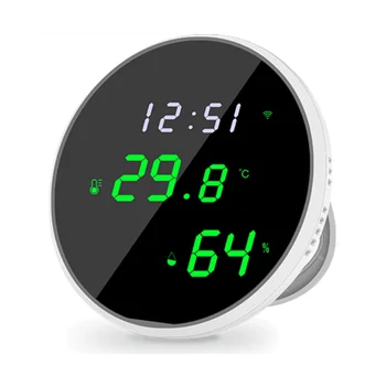 WiFi, Kambario Termometras, Patalpų Drėgmėmačiu: Smart Temperatūros, Drėgmės Ekranas su LED Apšvietimu Ekranas Nuotrauka 0
