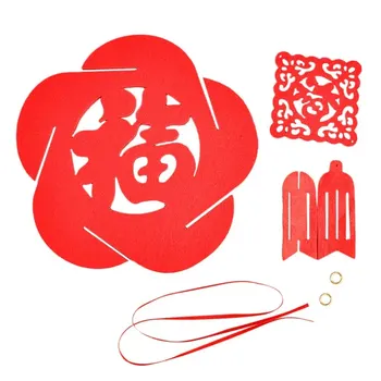 Ryškiai Raudona Gėlė Kamuolys Pakabukas Apdailos Tuščiaviduriai Kinijos Pakabukas Kinų Naujųjų Metų Reikmenų Parduotuvę Lango Namų Puošybai