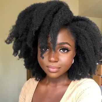 8 Colių Trumpas, Minkštas Afro Keistą Marley Kasytės, Plaukų Afro Keistą Twist Nėrimo Nerijos Sintetinio Pluošto Plaukų priauginimas Moterims