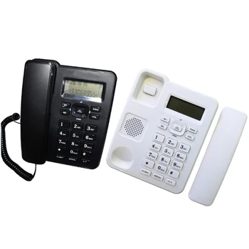 KX-6001CID Fiksuotojo Fiksuotojo ryšio Telefono Skambinančiųjų Ekranas Reguliuojamas Tonas Corded Telefono Nuotrauka 0