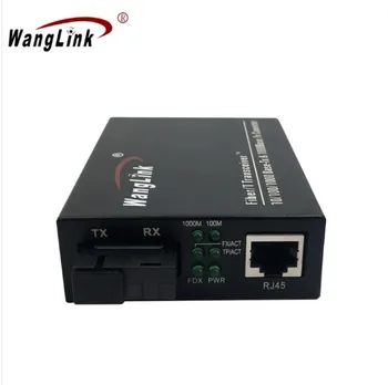 Wanglink Nevaldomas 48V POE Switch 1*10/100/1000Base-TX PoE prievadai Su 1 Uostą Pluošto, Išorės 65W