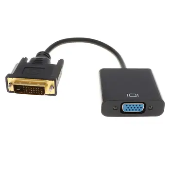 VGA Adapterio Kabelį Male DVI 24+1 Pin DVI-D Kištukas Suderinama Su PC Monitoriai,