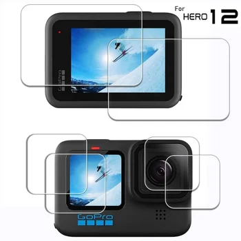 -Ultra HD Grūdintas Stiklas Flim už GoPro Hero 12 Black Screen Protector Anti-scratch Plėvele, dėl GoPro Hero 12 vaizdo Kameros Objektyvo Apsaugos