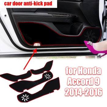Poliesteris Apdaila Decal Kilimą Honda Accord 9 2014-2016 M. Automobilio Duris Anti Kick Trinkelėmis Lipdukas Apsauginis Kilimėlis, Priedai