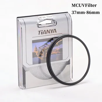 MC UV Tianya Super Didelės Raiškos Skaitmeninis Filtras 55 mm Fotoaparato Objektyvo Filtras Fotoaparato Priedai Tinka SonyNikonCameras