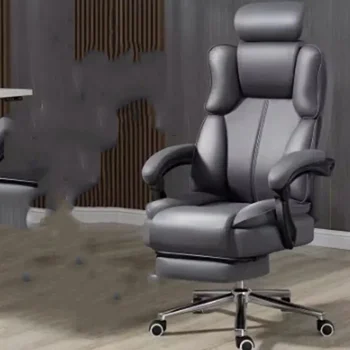 Išgalvotas Recliner Žaidimų Biuro Kėdė Juodas Šiaurės Aukštas Atgal Biuro Kėdė, Comfy Room Cadeira Para Escritorio Baldai Nuotrauka 0
