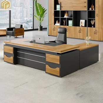 Biuro baldai, stalas, bosas stalas, mados vadovo stalas su stalčiais, vadovo stalas, stalai kėdės, kabinetinio combinatio Nuotrauka 0