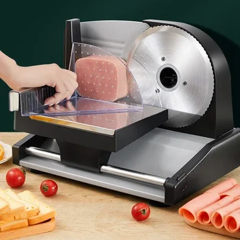 Daugiafunkcinis Mėsos Slicer Mašina Kumpis Avinėlio Ritininis Mėsos Riekelės, Duonos, Daržovių Karštą Puodą Darbalaukio Reguliuojamas Storis 220V