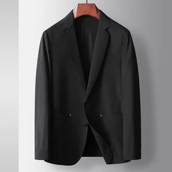 6359-Laisvalaikio kostiumas Vyrų verslo atsitiktinis dryžuotas dryžuotas jet striukė striukė striukė vieno