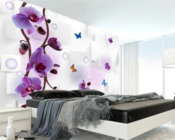 Beibehang užsakymą freskos fantazijos gėlių 3D stereo foto tapetai, freskos 3D tapetai gyvenimo TV foną už sienos 3 d