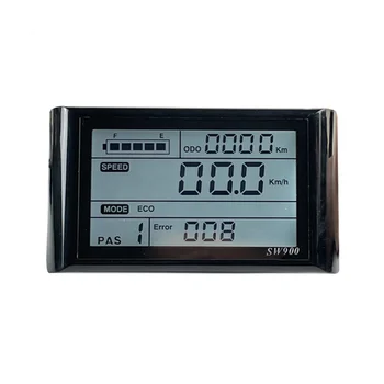 Ebike SW900 LCD Ekranas Valdymo Elektros Dviračio Greičio Matuoklis atsparus Vandeniui Prijunkite Įrašymo Priemonė Kontrolės/nuostatos 24-72V