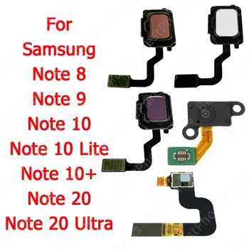 Pirštų atspaudų Jutiklis Flex Kabelis Samsung Note 8 9 10 Lite 10+ Plius 20 Ultra 5G Naujas Pirštu Spausdinti Skaitytuvas Palieskite 