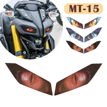 Už Yamaha MT 15 MT-15 MT15 2019 2020 Motociklo Priedai priekinis žibintas Apsaugos Lipdukas, Priekiniai Lauktuvės Guard Akių Kūno Lipdukai