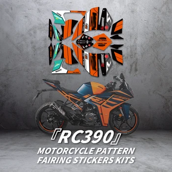Naudoti KTM RC390 Dviračių Aksesuarai, Dekoravimo, Apsaugos Pertvarkyti Lipdukai Motociklo Modelio Spausdinimo Lipdukai Lauktuvės Rinkiniai