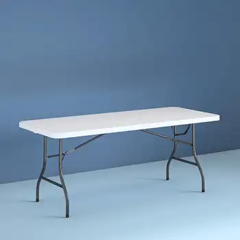 8 Pėdos Centerfold Sudedamas Stalas, Baltos spalvos Lauko stalas virtuvės stalo valgomasis stalas
