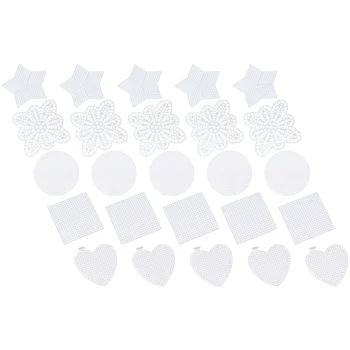 50 Ištrinti Akių Drobės Žvaigždžių Kvadratų Širdis Ratą, Siuvinėjimo Siūlų, Apdorodami Mezgimo Nėrimo Projektų Formų