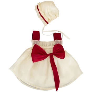 2 vnt Naujagimių Mergina Kūdikių Apranga Princesė Suknelė su Skrybėle Fotografijos Rekvizitai Mados Stilius Saldus Kostiumų Vaikas Nuotrauka 0