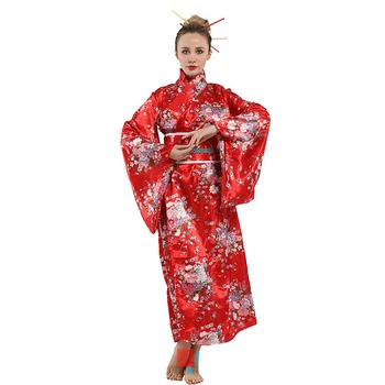 Japonijos Pagundai Kimono Etape Kostiumai Helovyno Cosplay Šalies Kostiumai Suaugusiųjų Moterų Uniformos
