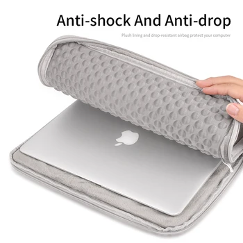 Nešiojamas Krepšys, oro pagalvė Sleeve For Macbook 11 12 13.3 14 15 16 colių Pro Oro M1 Atveju Notebook Lagaminėlis 