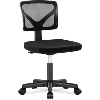 Home Office, Kompiuterio Stalas, Kėdė Vidurio Atgal Armless Ergonomiška Biuro Kėdė Akių Biuro Kėdė su Juosmens atrama Aukštis Nuotrauka 0