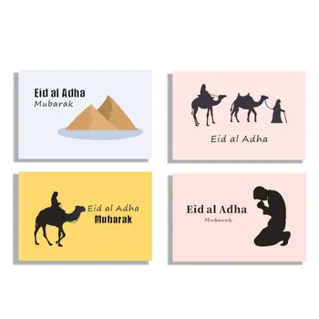 Apdailos Eid Mubarakas Korteles, Vokai Eid Kortelių ir Vokų Rinkinys Ramadanas Eidi Vokai Musulmonų Dovanos Eid Atvirukai