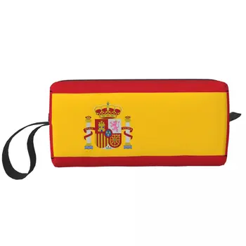 Vėliava Ispanija Makiažas Krepšiai Moterų Kosmetikos Krepšys Tendencija Kelionės Maišelį Rankinėje Saugojimas