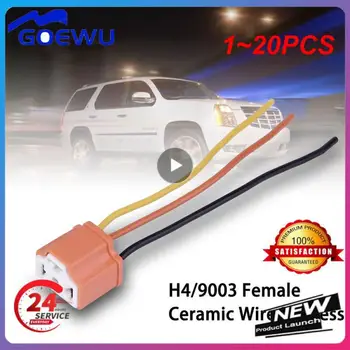 1~20PCS Moterų Galiuku Keramikos priekinis žibintas Jungtis Kištukinis Šviesos Vielos Lizdas Automobilių Šviesos Accessries Automobilių Žibintų Nuotrauka 0