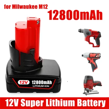 Milwaukee Tool 12V Li-ion Baterija Milwaukee M12 C12 XC 48-11-2440 48-11-2402 48-11-2411 48-11-2401 Bateriją